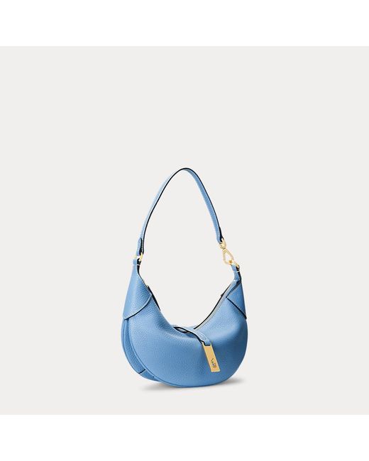 Polo Ralph Lauren Blue Polo Id Pebbled Mini Shoulder Bag