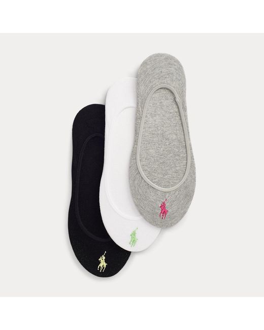 Polo Ralph Lauren Multicolor Ultralow Liner Sock 3-pack
