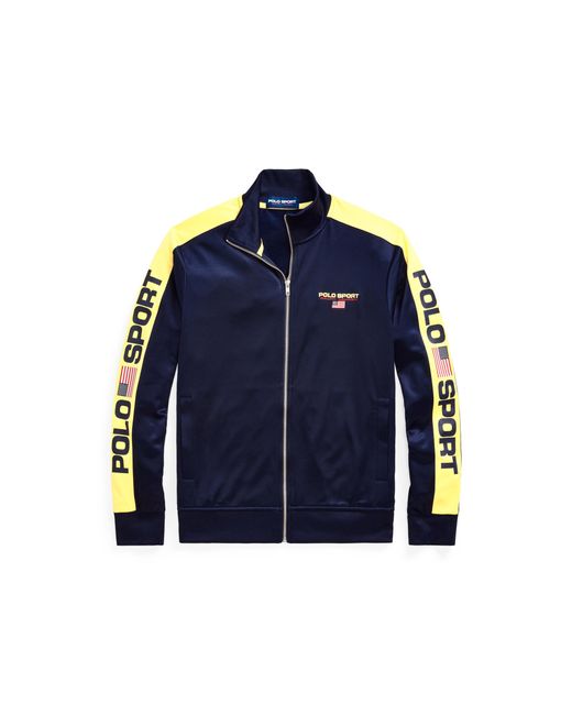 Polo Ralph Lauren Blue Polo Sport Fleece Track Jacket for men