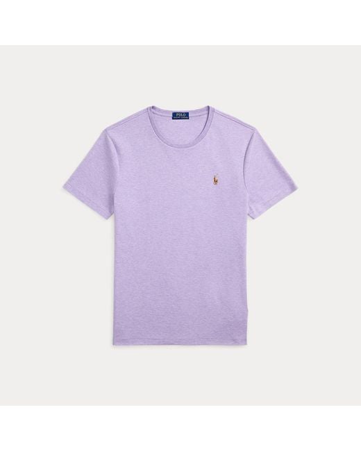 Polo Ralph Lauren Purple Custom Slim Fit Soft Cotton T-Shirt for men