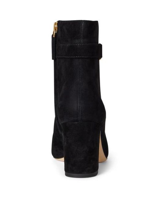 Bottines À Talon Kellie En Daim Ralph Lauren en coloris Black