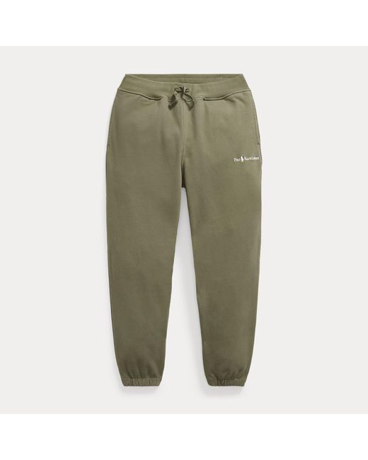 Polo Ralph Lauren Green Relaxed Fit Logo Fleece Tracksuit Bottom for men