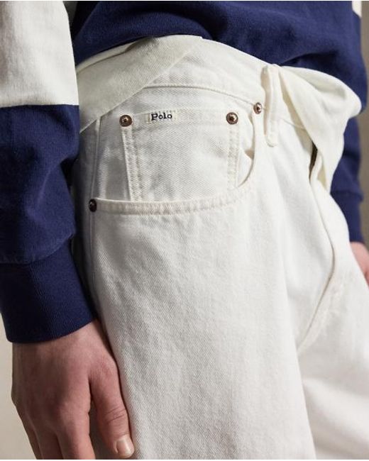 Polo Ralph Lauren White Rivington Relaxed Jeans for men