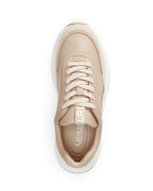 Ralph Lauren Natural Sneaker Franky Aus Walk- Und Wildleder