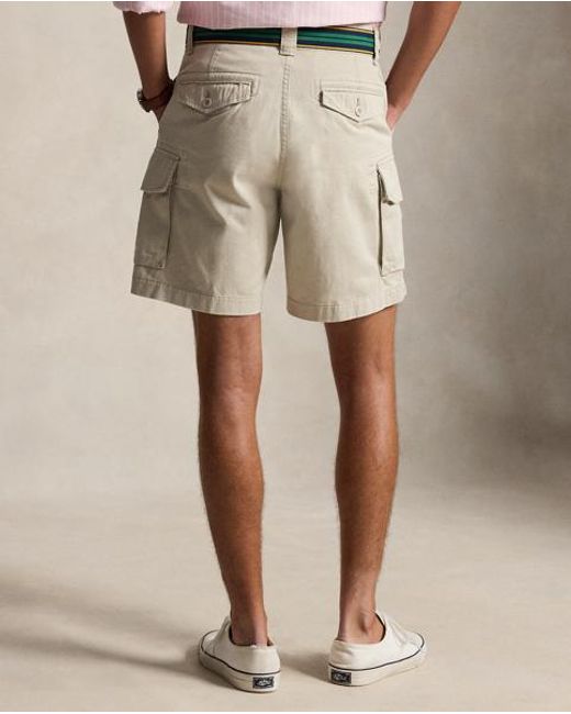 Polo Ralph Lauren Natural 20.5 Cm Gellar Relaxed Twill Cargo Short for men