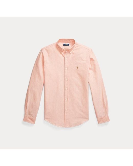 Polo Ralph Lauren Pink Slim Fit Oxford Shirt for men