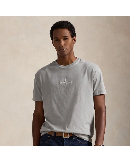 Polo Ralph Lauren Gray Classic Fit Logo Jersey T-Shirt for men
