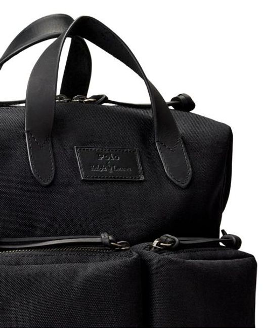 Polo Ralph Lauren Veelzijdige Rugzak Met Leren Afwerking in het Black voor heren