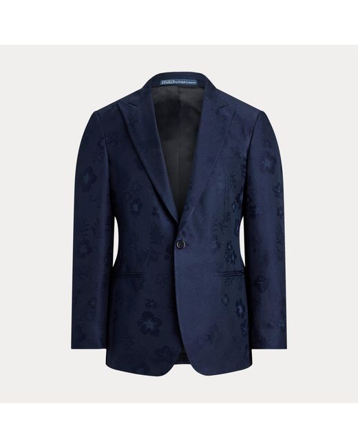 Polo Ralph Lauren Blue Polo Tailored Fit Jacquard Tuxedo Jacket for men