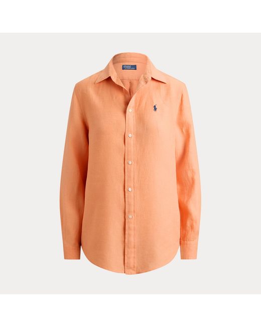 Polo Ralph Lauren Red Classic Fit Linen Shirt