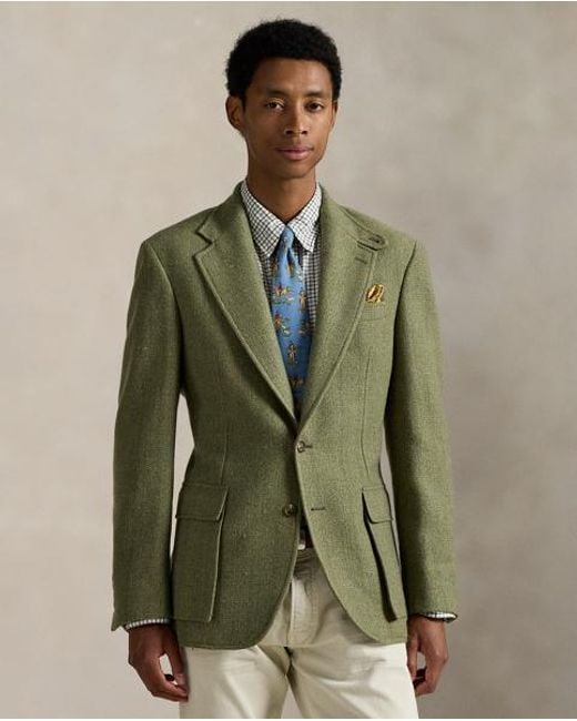 Polo Ralph Lauren Die Strukturierte Tweedjacke Rl67 in Green für Herren