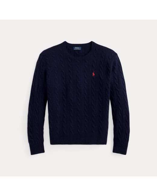 Polo Ralph Lauren Blue Cable-knit Wool-cashmere Jumper for men