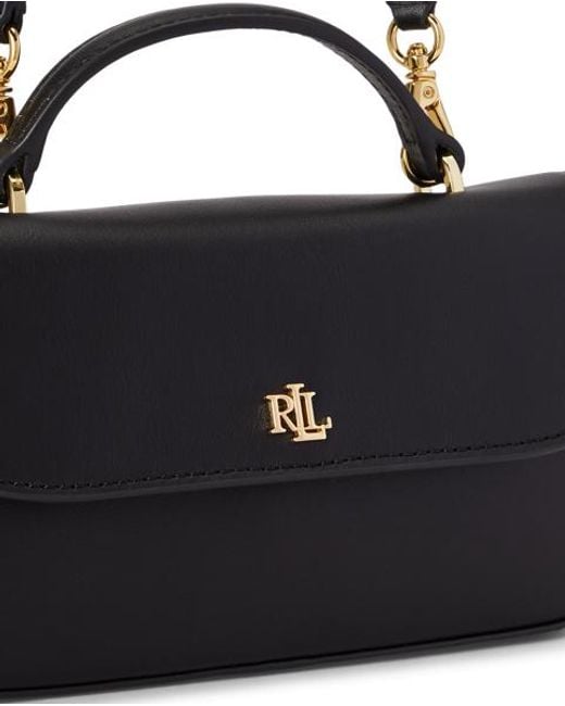 Ralph Lauren Gray Marcy Leather Crossbody Wallet