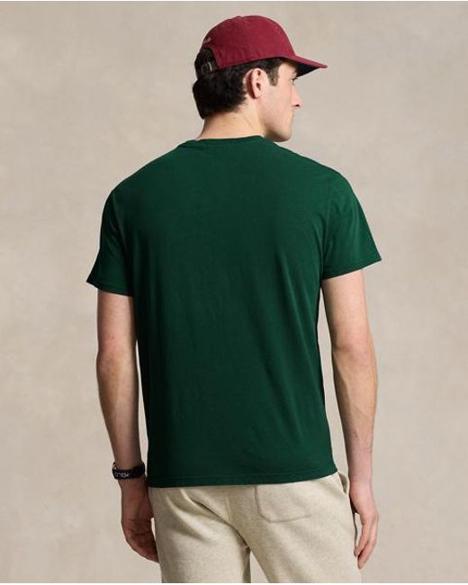 Camiseta De Punto Classic Fit Estampada Polo Ralph Lauren de hombre de color Green
