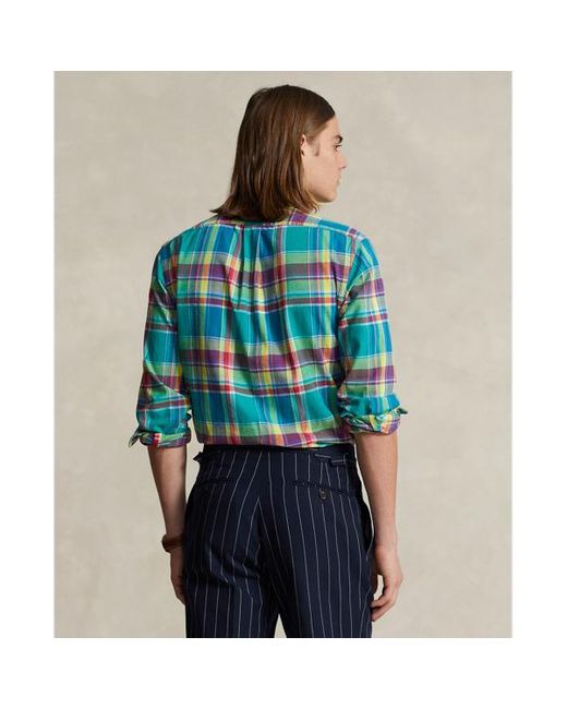 Polo Ralph Lauren Custom-Fit Hemd mit Karomuster in Blue für Herren