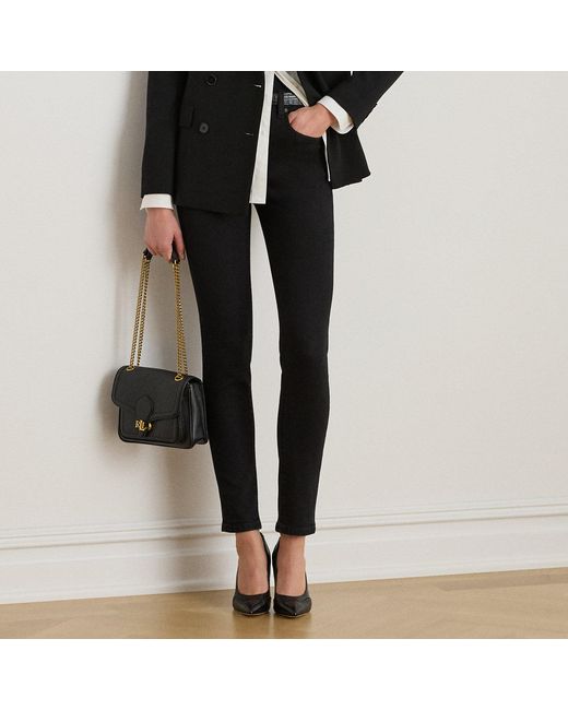 Ralph Lauren Black High-Rise Skinny Ankle Jean