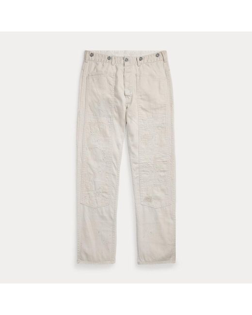 Pantalón De Carpintero Con Remiendos RRL de hombre de color Natural