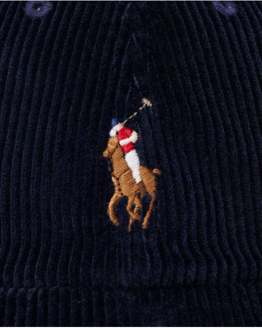 Polo Ralph Lauren Blue Corduroy Ball Cap