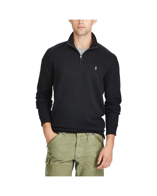 polo ralph lauren estate rib half zip