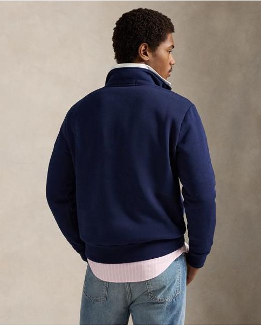 Polo Ralph Lauren Blue Polo Sport Fleece Quarter-Zip Sweatshirt for men