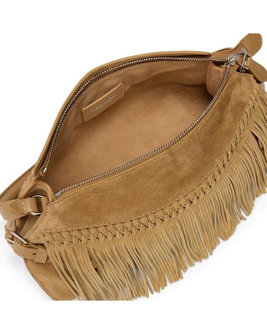 Borsa a spalla Ralph Lauren piccola in vitello di Ralph Lauren in Natural