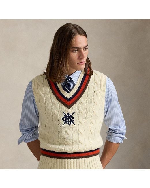 Ralph Lauren Multicolor Wool-Blend Cricket Sweater Vest for men