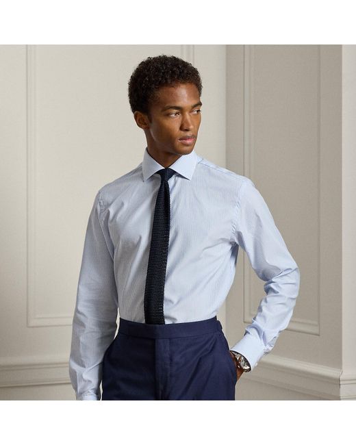 Ralph Lauren Blue Mini-Bengal-Stripe Shirt for men