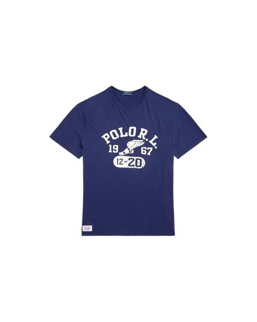 Polo Ralph Lauren Blue Classic Fit Jersey Graphic T-shirt for men