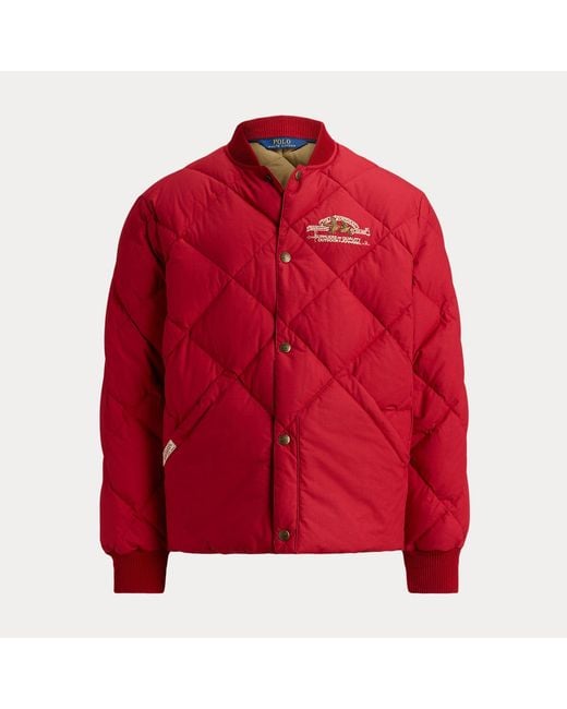 Polo Ralph Lauren Red Polo Sportsman Down Jacket for men