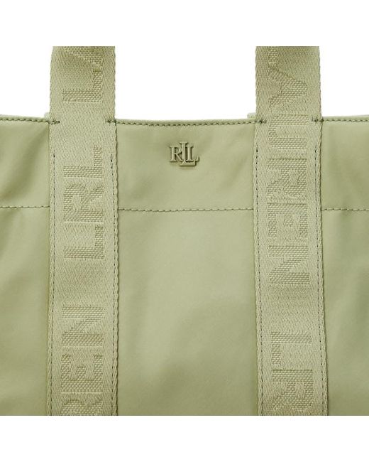 Tote Stevie piccola in nylon di Ralph Lauren in Blue
