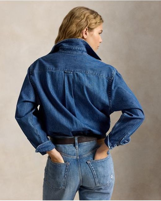 Polo Ralph Lauren Blue The Big Cotton Denim Shirt