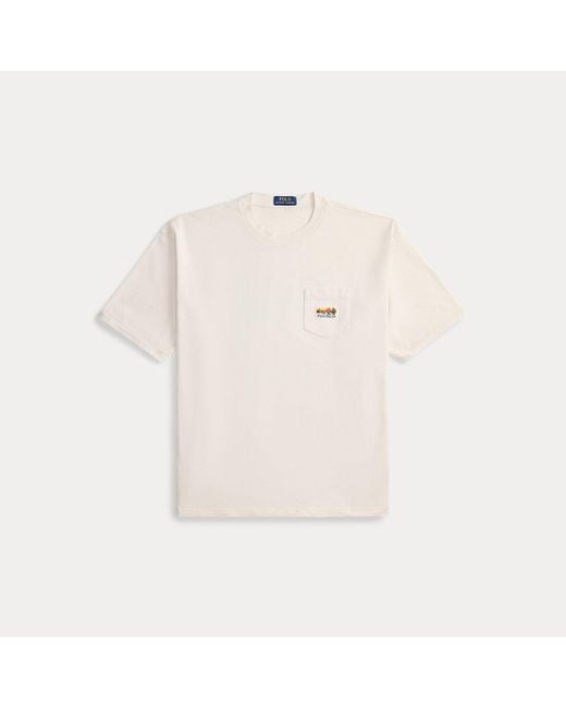 Polo Ralph Lauren Natural Relaxed Fit Jersey Graphic T-Shirt for men