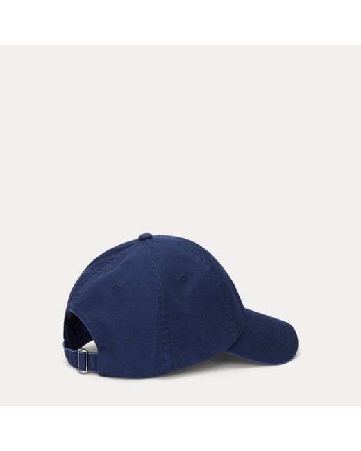 Cappellino da baseball in twill ricamato di Polo Ralph Lauren in Blue da Uomo