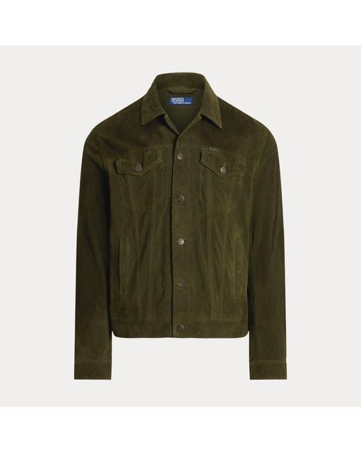 Veste En Daim Polo Ralph Lauren pour homme en coloris Green