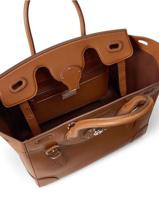 Ralph Lauren Brown Nappa Calfskin Soft Ricky 27