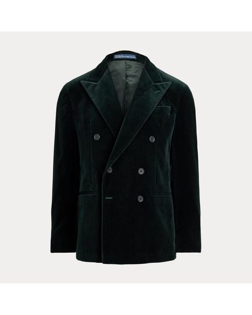 Polo Ralph Lauren Black Polo Tailored Fit Velvet Suit Jacket for men