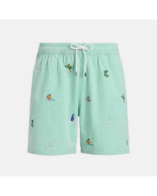 Polo Ralph Lauren Green 14.5 Cm Traveller Swimming Shorts for men