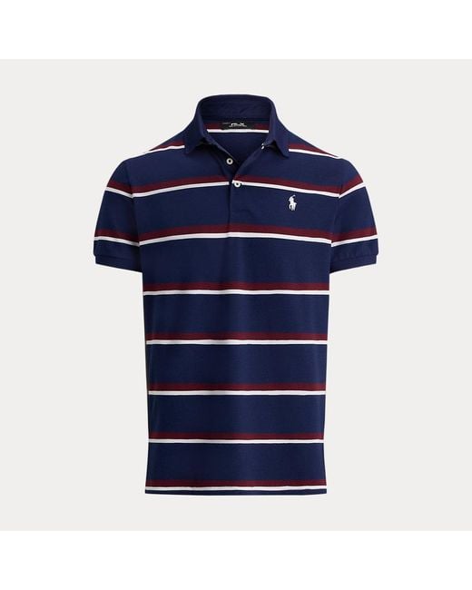 Ralph Lauren Tailored-Fit Performance-Poloshirt in Blue für Herren