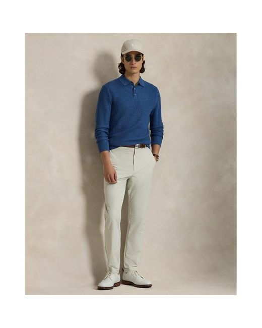 Pantaloni Performance Tailored-Fit di Ralph Lauren in White da Uomo