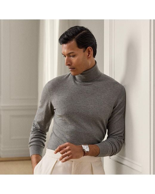 Ralph Lauren Rollkragenpullover Aus Kaschmir in Gray für Herren