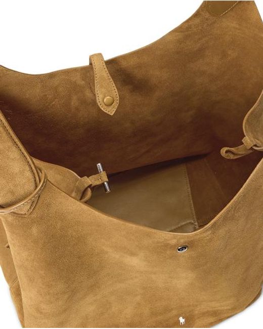 Polo Ralph Lauren Gray Polo Play Suede Tote