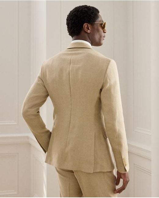 Ralph Lauren Natural Kent Hand-Tailored Twill Suit Jacket for men