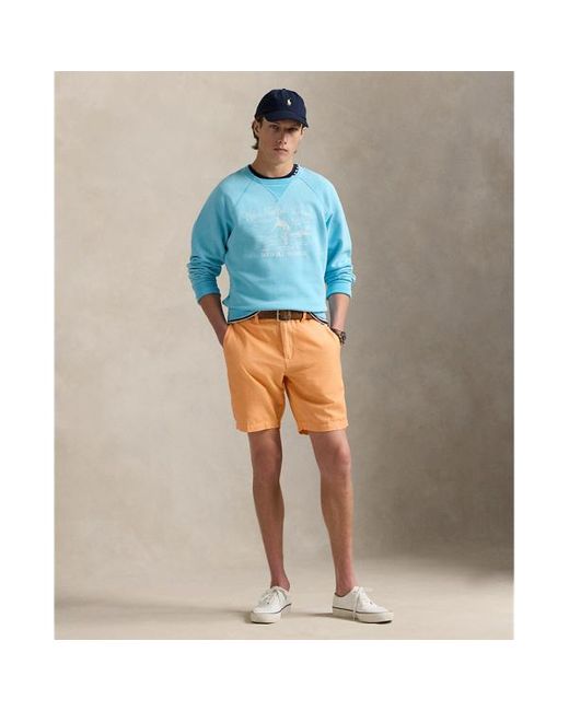 Short in lino e cotone Classic-Fit di Polo Ralph Lauren in Blue da Uomo