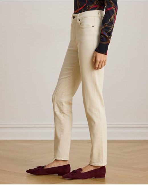Ralph Lauren Natural High-Rise Skinny Ankle Jean