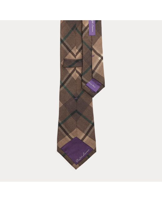 Cravate Écossaise Cachemire Et Soie Ralph Lauren pour homme en coloris Brown