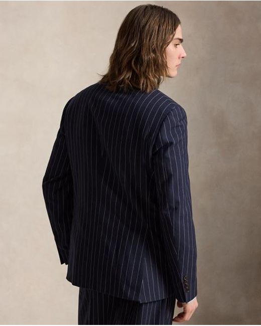 Polo Ralph Lauren Blue Polo Tailored Fit Pinstripe Twill Suit for men