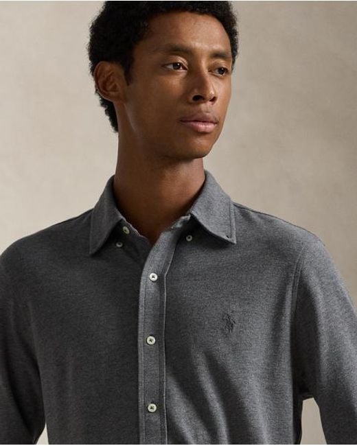 Chemise Ultra Légère En Coton Piqué Polo Ralph Lauren pour homme