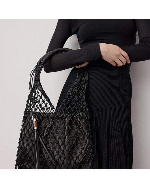Ralph Lauren Black Macramé Tote