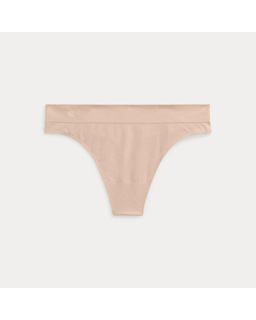 Tanga De Punto Jersey Elástico Ralph Lauren de color Natural