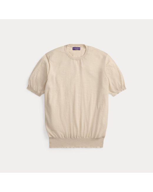 Ralph Lauren Natural Cashmere Short-Sleeve Jumper for men
